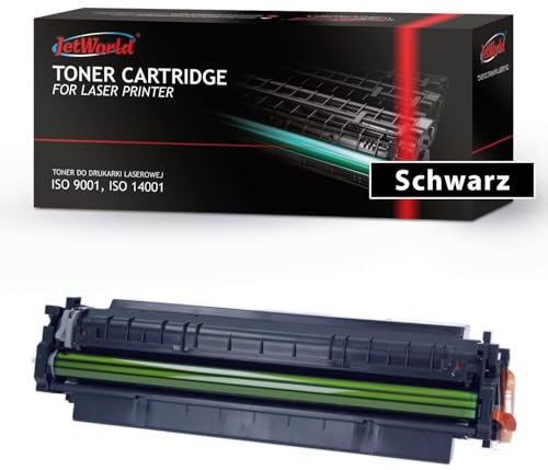 JetWorld Toner Kompatibel HP 410X CF410X Schwarz für Color Laserjet Pro M452dn, M452nw, M477fdw, M477fdn 6500 Seiten je Tonerkartusche, Hochwertiger Druck