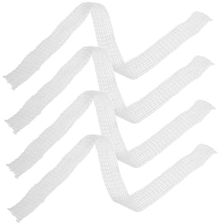 IMIKEYA 4pezzi Rete Alimentare Cotone Per Rete Per Insaccati e Arrosti Per Cottura Fumigazione e Conservazione Per Uso Professionale e Domestico