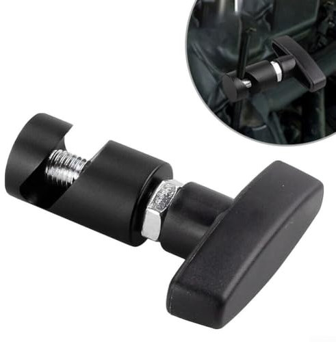 Motorhaubenheber-Stange aus Aluminiumlegierung, Klemmwerkzeug für Fahrzeugwartung (schwarz)
