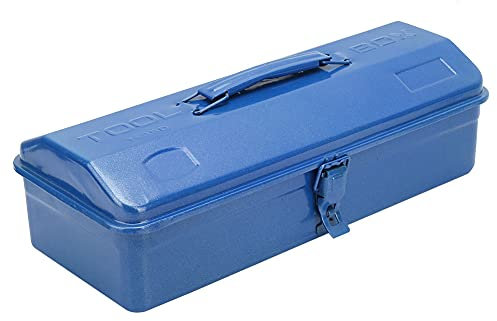 Cassetta degli Attrezzi in Metallo Addensato con Fibbia Autobloccante, Manico Telescopico, Apertura di 180 °, Fondo a Punzonatura Incrociata, per la Conservazione (37 * 16 * 11 (350))