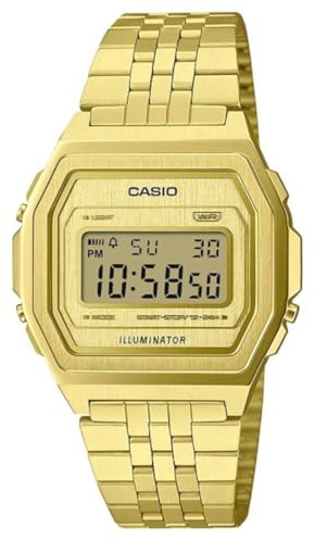 Casio Unisex Digitaluhr Vintage Iconic Goldfarben A1000G-9EF