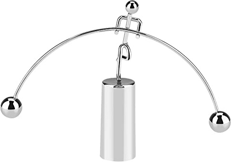 Mini stål balans leksak, Newton Cradle balanser boll fysik metall pendelbollar för hemmakontor skrivbord