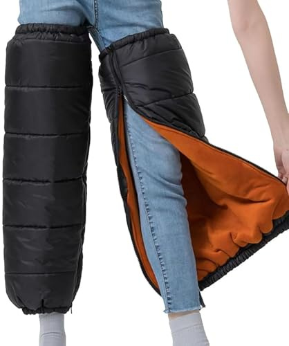 Winter Knee Protector Wheelchair Blanket Warm Knee Leg Sleeve Motorcycle Pad Windproof Thermal, Leg Warmer for Outdoor Sports Ski Snowboarding Cycling 1 Pair(40-60kg)