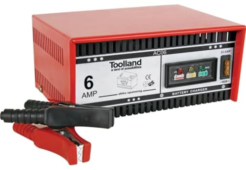 Perel AC06 Ladegerät für 12V Blei-Säure-Akkus, 230 mm x 175 mm x 115 mm Abmessungen