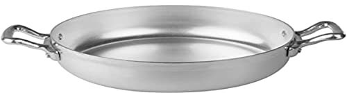 Agnelli Familia Pentole Padella Family Cooking in Alluminio con 2 Manici, Diametro 34 cm, Argento, 34 Centimeters cm