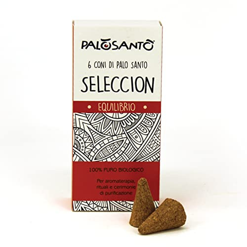 PALOSANTO - 6 Conos de Palo Santo - Variedad Selecciòn - Incienso Natural - Yoga, meditación, Aroma Relajante, Bienestar Natural - Bursera Graveolens chamánica Original