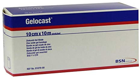 GELOCAST Zink Gel Verband 10 cmx10 m 1 St
