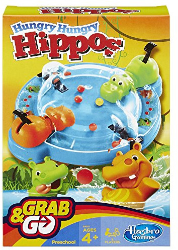 Elefun & Friends Hungry Hungry Hippos Grab & Go gioco (include 2 ippopotami chomping)