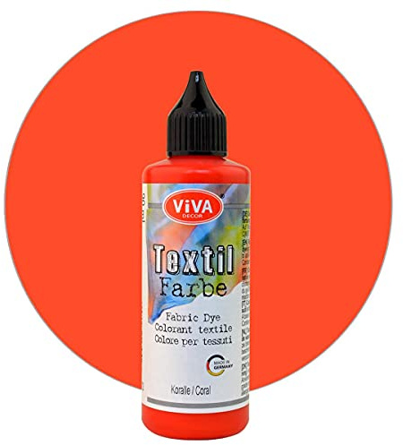 Viva Decor Textilfarbe 90 ml versch. Farbauswahl Koralle