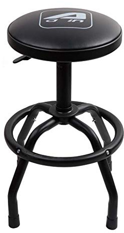 A A IN LT13 Industrial Swivel Shop Stool 250lb Capacity - Adjustable Garage Stool with 360° Rotation & Tool-Free Assembly, Ergonomic Vinyl Cushion for Workshop/Home Bar/Game Room