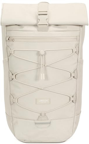 LARKSON Wanderrucksack Damen & Herren Beige - Arvid - Trekkingrucksack 20L - Wandern, Trekking Reisen - Tagesrucksack mit Hüftgurt & Mesh-Polsterung - Wasserdichte Reißverschlüsse