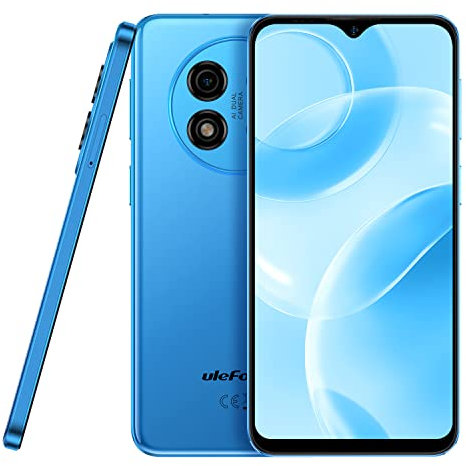 Ulefone Mobile Phones, 5GB RAM, 32GB ROM, 6.22 inch Screen, 4000mAh Battery Type C, 8MP+5MP Cheap Basic Smart Phone, Face ID, UK Version, WiFi Kid Phone, Blue