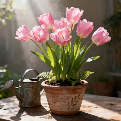 Tulipanes Bulbos/Tulipán/Tulipán perenne-FáCil De Mantener Tulipanes rara Crea RáPidamente Un Hermoso JardíN-10 Rhizomes-C