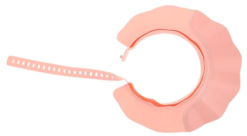 VINTORKY Bath Visor Suitable for Hair Washing and Outdoor Activities Adult Shower Cap Adjustable Hair Washing Shield with Comfortable Wear and Portable Design, Tpe and Pp Material Pink