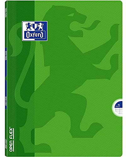 Oxford OpenFlex Cahier Seyès polypro A4 96 pages 21 x 29,7 cm Vert