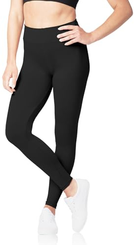 SATINA High Waisted Leggings for Women - Full Length Yoga Pants in One or Plus Size - Buttery Soft Fabric with Tummy Control, Gym Workout Black Leggings - Comfortable for Casual, Dressy or Sporty Wear
