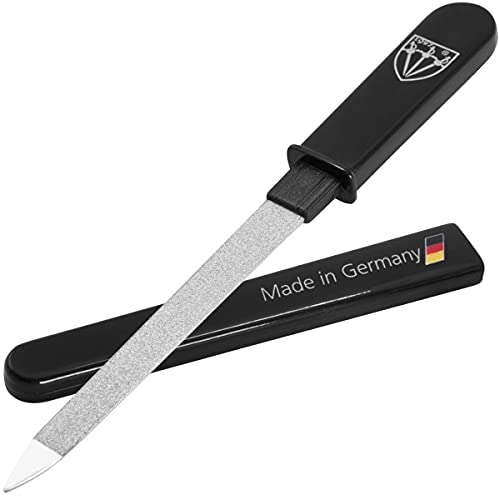 3 Swords Germany Brand Quality Double Sided Sapphire Metal Pocket Nail File 1 Piece Manicure Made in Germany