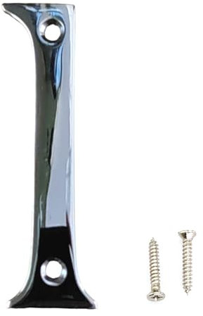 3-Inch Polished Chrome House Numbers - Screw On Front Building Porch Gate Address Numerals Suitable for All Door Types (Number 1)