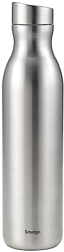 Smidge Reusable Water Bottle 750ml Steel – Insulated Stainless Steel Flask for Hot & Cold Drinks, Leakproof & BPA-Free, No Metallic Taste
