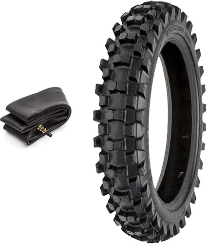 1 Copertone 2.50 – 10 + Camera d’aria Pneumatici Cross Tassellati per Pit Bike Mini Moto Gomme Minicross