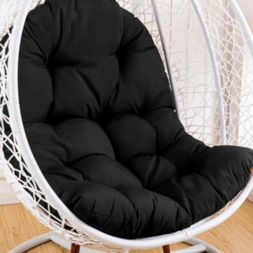 Coussin de chaise en forme d'œuf, coussin de chaise suspendue, coussin de chaise en rotin, coussin intégré, plusieurs options de couleurs, adapté aux jardins extérieurs, balançoires intérieures