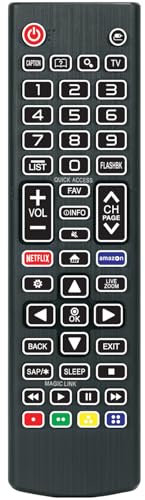 Telecomando di ricambio per Smart TV LG con Netflix e Prime Video【Telecomando retroilluminato con tutti i pulsanti che si illuminano】