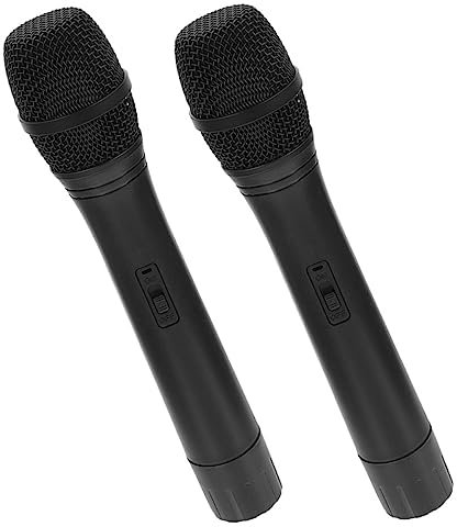 TOYANDONA 2pièces Microphone De Simulation Jouet Décoratif Lot de Faux Microphones pour Garçon Fille Accessoire De pour Jeux De Simulation