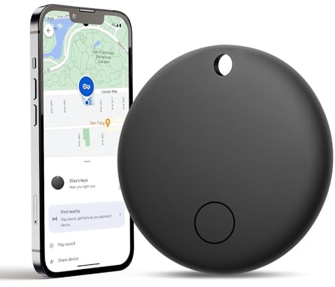 Smart Tag - Localisateur de clés Android compatible avec Google Find My Device (Android uniquement) - Tracker Bluetooth pour clés, valises, sacs à dos