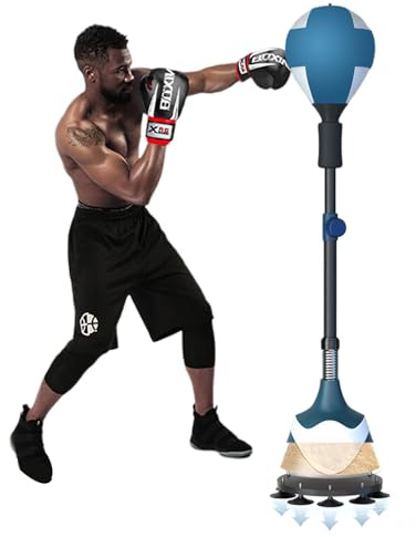 DEIAALOVE Heavy-Duty Punching Bag with Stand, Adjustable Height Boxing Kit, Speed Ball for Training, Fitness, MMA, Home Gym Equipment for Adults & Teens