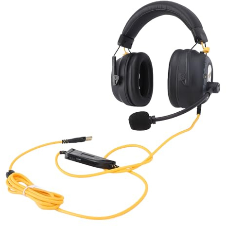 Cuffie da Gioco USB Cablate Cuffie Over-ear Leggere con Microfono a Cancellazione di Rumore Surround HiFi 7.1 per Giocatori, Lavoro o Viaggi (BLACK)