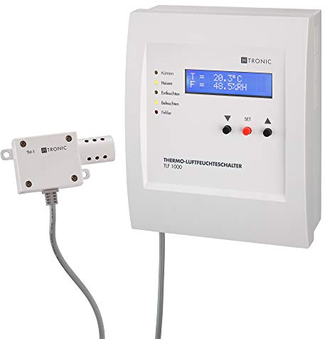 TLF1000 Interrupteur de température avec capteur et thermostat, hygrostat, 230 V