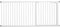 BabyDan Premier, Extra breit Ohne bohren Treppenschutzgitter, 171,3-177,1 cm, Babygitter/Sicherheitsgitter, Metall, Weiß, Hergestellt in Dänemark - (Haustiergitter/Hundegitter)