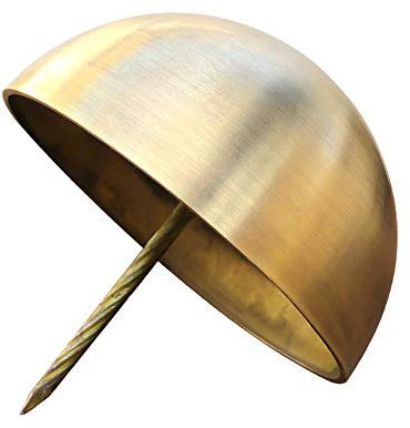 Chiodi in schiuma di rame puro, chiodi per tamburi, chiodi a testa tonda, chiodi per porte in ottone-5 cm in ottone