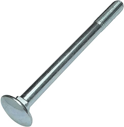 AERZETIX - Juego de 10 pernos de carrocería/arado redondo con cuello cuadrado - pernos de carruaje - M10x120mm - acero galvanizado - DIN 603 - C49038