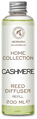 Raumduft Diffuser Nachfüller Kaschmir 200ml - Nachfüller für Duftdiffusor - Reed Diffuser Refill - Raumbeduftung - Zimmerduft Diffuser Nachfüllen - Raumduft Nachfüller - Raumluft