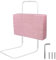 Froadp 50cm Rausfallschutz Beistellbett Leinen Kindersoftpack Bettgitter Tragbare Bettschutzgitter Höhenverstellbar Kinderbettgitter Baby Schutzgeländer Bettkantenschutz für Kinderbett (Kirschrosa)