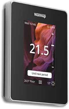 Warmup 6ie Underfloor Heating Smart Thermostat in Onyx Black (6IE-01-OB)