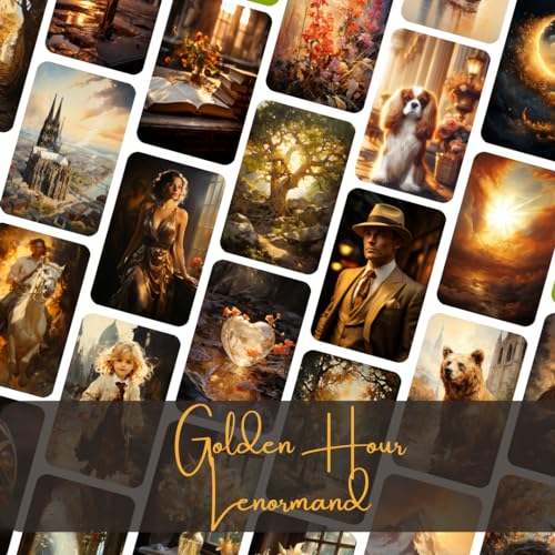 Golden Hour Lenormand Kartendeck 36 Lenormandkarten + Zusatzkarten LGBTQ + Deutungskarten
