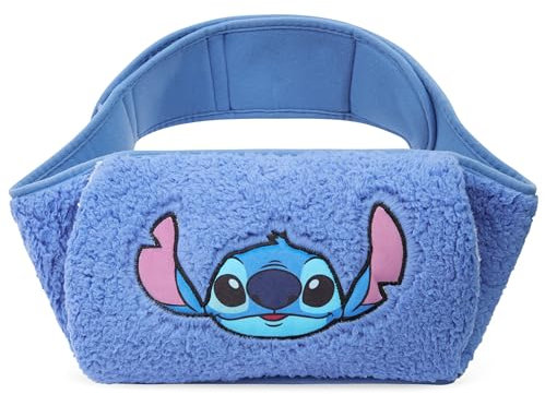 Disney Stitch Wearable Hot Water Bottle Period Pain Relief Belt Plush Hot Water Bag Fluffy Waist Cover Hand Pockets Wrap Around for Endometriosis Cramps