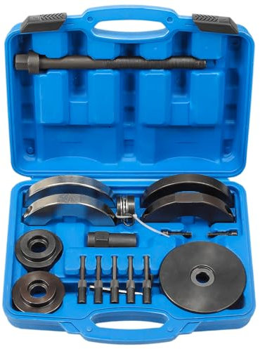 ISINEVER 18 TLG. KFZ Radlagerwerkzeug, 72mm Radlager Wechsel Radnabe Werkzeug, Abzieher, Radlager Radnabe Montage Werkzeug Kompatibel mit VW Polo, Kompatibel mit Audi Kompatibel mit Skoda