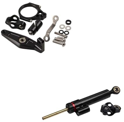 Para Y&amaha Para XSR900 Para XSR 900 2022-2025 Accesorios De Motocicleta Amortiguador De Dirección Estabilizador Montaje Soporte Kit De Montaje(A Set black)