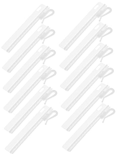 Zerodeko 25piezas Ganchos Ajustables De Plástico para Cortinas Clips De Cinta para Colgar Ganchos Duraderos Sin Bordes Afilados Accesorios para Hogar Sala y Dormitorio Fácil Instalación