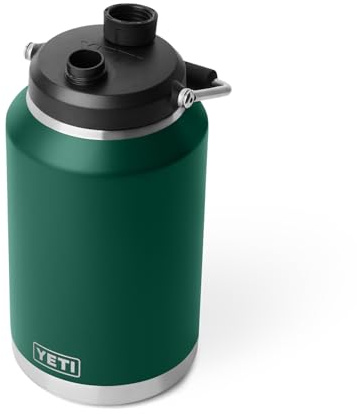 YETI Rambler Gallon Jug 2.0, Vacuum Insulated, Leakproof, Stainless Steel with MagCap, Black Forest Green