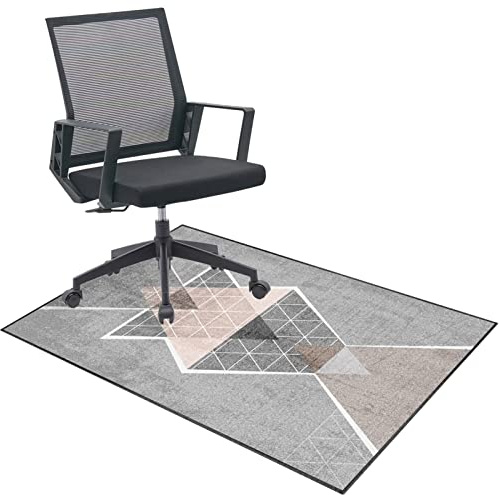 Tappetino per sedia da ufficio, 90 x 140 cm, protezione per pavimenti da gioco e ufficio, resistente, antiscivolo, per pavimenti duri, parquet e piastrelle, ideale per sedie a rotelle, facile da