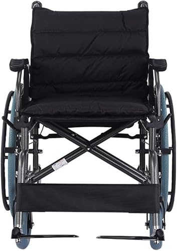 Robuster bariatrischer Rollstuhl | 56 cm extra breiter Sitz, selbstfahrend & faltbar | hochklappbare Armlehnen & herunterklappbare Rückenlehne für einfachen Transport und Lagerung | Inklusive