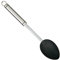 Kitchen Craft - Grande Cuillère de Cuisine Professionnelle en Inox et Nylon, 34 cm - Noir et Argent