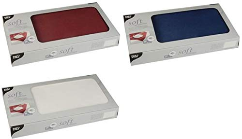 Papstar, 20 Mitteldecken, stoffähnlich, Vlies soft selection 80 cm x 80 cm weiss, #82332, Weiß