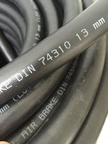 SEL Druckluftbremsschlauch 13mm x 25mm, Synthetischer Gummi, Schwarz, Bremsschlauch, DIN 74310, 1 Stück