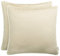 Brandsseller 2er Set Outdoor Kissen 45x45 cm – Wetterfeste Zierkissen mit Paspel in Walzoptik – Wasserabweisende Gartenkissen & Dekokissen für draußen – Sofakissen für Balkon & Terrasse - Beige