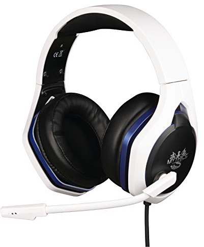 Konix Mythics Kabelgebundenes Gaming-Headset Hyperion für PS5 - Mikrofon - 50 mm Lautsprecher - 1,5 m Kabel - 3,5 mm Klinkenstecker - Weiß und Schwarz